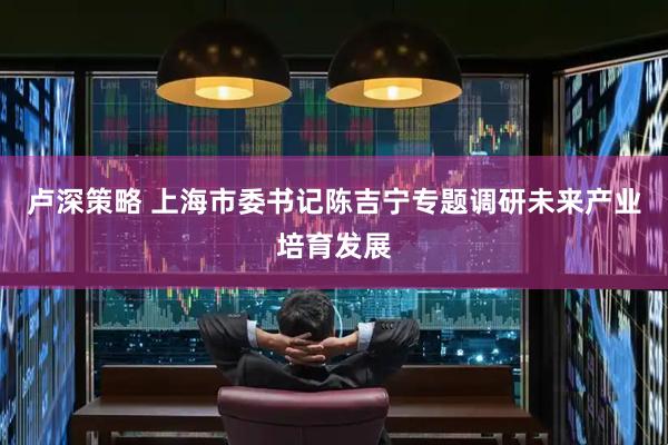 卢深策略 上海市委书记陈吉宁专题调研未来产业培育发展